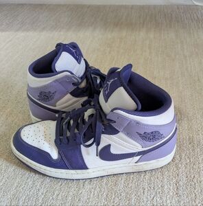 Nike Air Jordan 1 Mid Sky J Purple White DQ8426-515 Men's Size 10.5